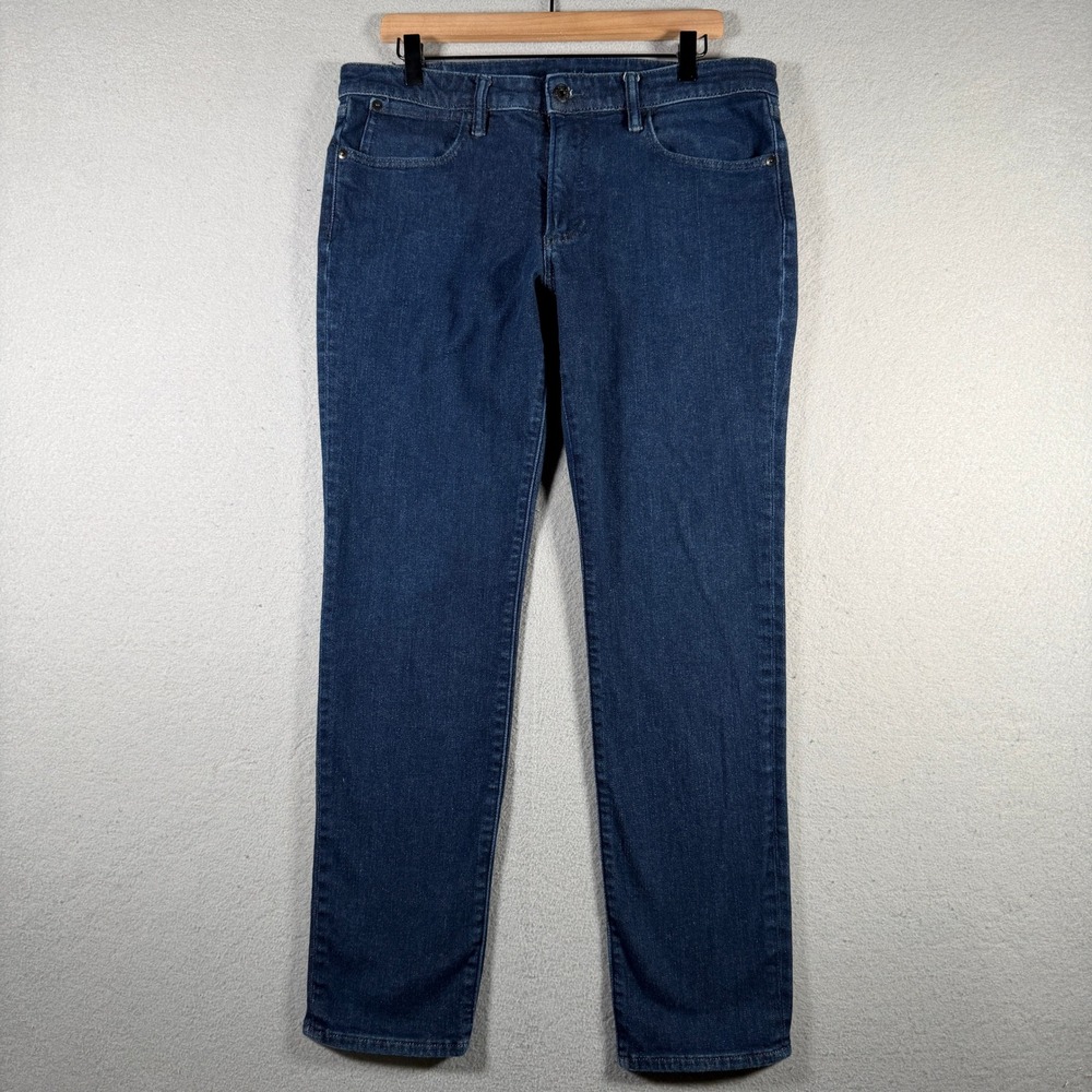 Bonobos Mens Slim Taper Dark Wash Blue Stretch Denim Jeans BDB10919V-B1051 34x32